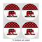 Lumberjack Plaid 4" Multipurpose Round Labels - Sheet