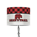 Lumberjack Plaid 8" Drum Lamp Shade - Poly-film (Personalized)