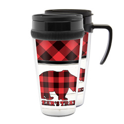 Lumberjack Plaid Acrylic Travel Mug (Personalized)