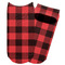 Lumberjack Plaid Adult Ankle Socks - Single Pair - Front and Back