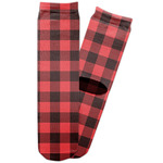 Lumberjack Plaid Adult Crew Socks