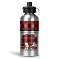 Lumberjack Plaid Water Bottle - Aluminum - 20 oz (Personalized)