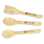 Lumberjack Plaid Bamboo Cooking Utensil Set - Single Sided (Personalized)