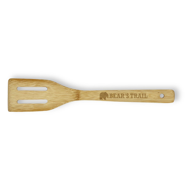 Custom Lumberjack Plaid Bamboo Slotted Spatula - Single Sided (Personalized)