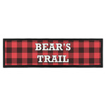 Lumberjack Plaid Bar Mat - Large (Personalized)