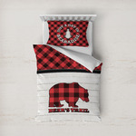 Lumberjack Plaid Duvet Cover Set - Twin (Personalized)