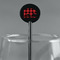 Lumberjack Plaid Black Plastic 5.5" Stir Stick - Round - Main