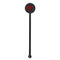 Lumberjack Plaid Black Plastic 5.5" Stir Stick - Round - Single Stick