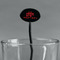 Lumberjack Plaid Black Plastic 7" Stir Stick - Oval - Main