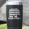 Lumberjack Plaid Black Polar Camel Tumbler - 20oz - Close Up