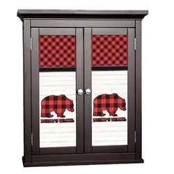 Lumberjack Plaid Cabinet Decal - Large (Personalized)
