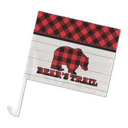 Lumberjack Plaid Car Flag - Large (Personalized)