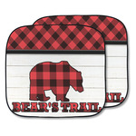 Lumberjack Plaid Car Sun Shade - Two Piece (Personalized)