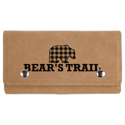 Lumberjack Plaid Cards & Dice Set - Light Brown (Personalized)