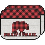 Lumberjack Plaid Car Floor Mats (Back Seat) (Personalized)