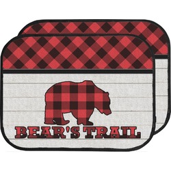 Lumberjack Plaid Car Floor Mats (Back Seat) (Personalized)