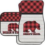 Lumberjack Plaid Car Floor Mats Set - 2 Front & 2 Back (Personalized)