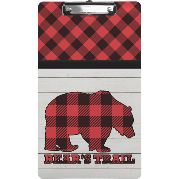 Custom Lumberjack Plaid Clipboard (Legal Size) w/ Name or Text