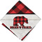 Lumberjack Plaid Cloth Napkins - Personalized Lunch (Folded Four Corners)