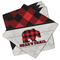 Lumberjack Plaid Cloth Napkins - Personalized Lunch (PARENT MAIN Set of 4)