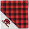 Lumberjack Plaid Cloth Napkins - Personalized Lunch (Single Full Open)