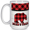 Lumberjack Plaid Coffee Mug - 15 oz - White Full