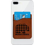 Lumberjack Plaid Leatherette Phone Wallet (Personalized)