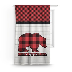 Lumberjack Plaid Curtain - 50"x84" Panel (Personalized)