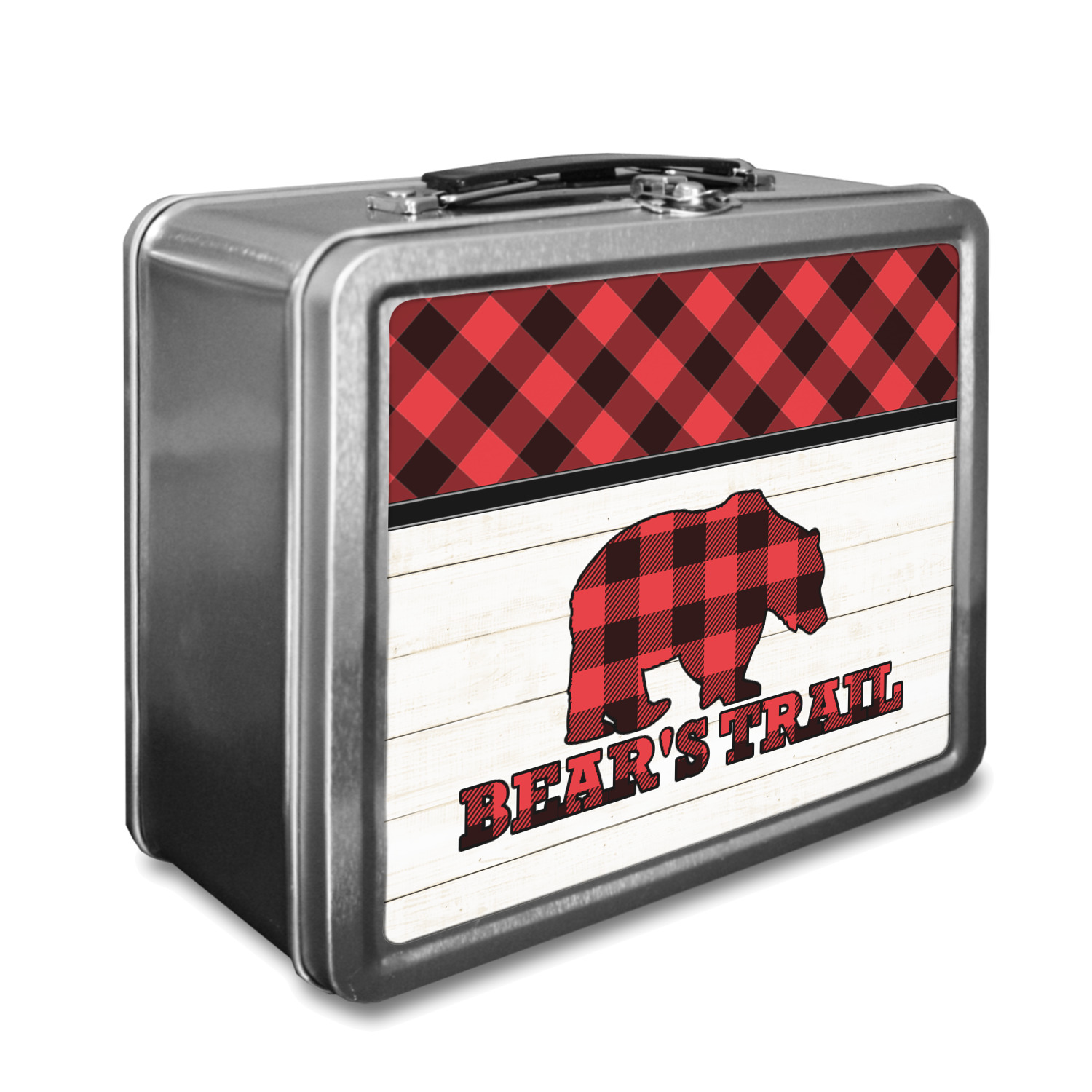 plaid lunch box