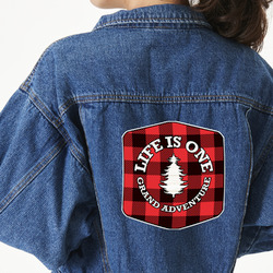 Lumberjack Plaid Large Custom Shape Patch - 2XL (Personalized)