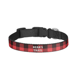 Lumberjack Plaid Dog Collar - Small (Personalized)