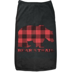 Lumberjack Plaid Black Pet Shirt - 2XL (Personalized)