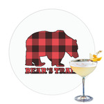 Lumberjack Plaid Printed Drink Topper - 3.25" (Personalized)