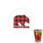 Lumberjack Plaid Printed Drink Topper - 1.5" (Personalized)