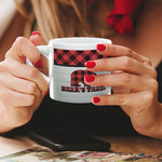 Lumberjack Plaid Double Shot Espresso Cup - Single (Personalized)