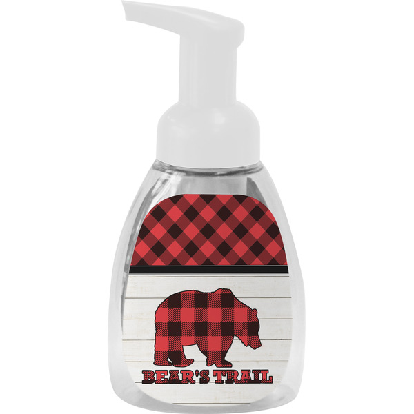 Custom Lumberjack Plaid Foam Soap Bottle (Personalized)