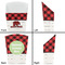 Lumberjack Plaid French Fry Favor Box - Front & Back View