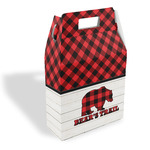 Lumberjack Plaid Gable Favor Box (Personalized)