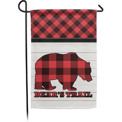 Lumberjack Plaid Small Garden Flag - Double Sided w/ Name or Text