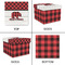 Lumberjack Plaid Gift Boxes with Lid - Canvas Wrapped - Large - Approval