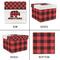 Lumberjack Plaid Gift Boxes with Lid - Canvas Wrapped - Small - Approval