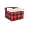 Lumberjack Plaid Gift Boxes with Lid - Canvas Wrapped - Small - Front/Main