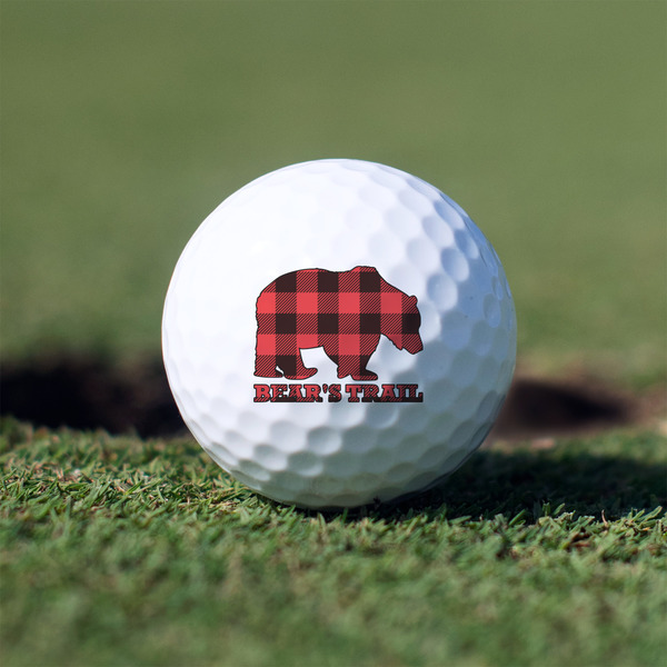 Custom Lumberjack Plaid Golf Balls - Non-Branded - Set of 3 (Personalized)