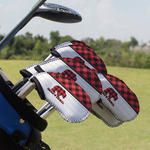 Lumberjack Plaid Golf Club Iron Cover - Set of 9 (Personalized)