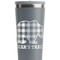 Lumberjack Plaid Grey RTIC Everyday Tumbler - 28 oz. - Close Up