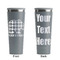 Lumberjack Plaid Grey RTIC Everyday Tumbler - 28 oz. - Front and Back