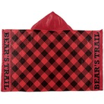 Lumberjack Plaid Kids Hooded Towel (Personalized)