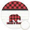 Lumberjack Plaid Icing Circle - Large - Front