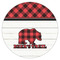 Lumberjack Plaid Icing Circle - Large - Single