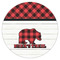 Lumberjack Plaid Icing Circle - Medium - Single